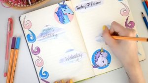 Мой Ежедневник / Как я веду свой ежедневник / Процесс оформления ✐