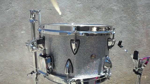 OCDP Travis Barker side snare 10 x 6.5 silver sparkle
