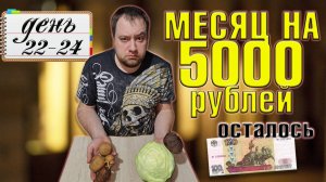 Питаюсь месяц на 5000 рублей. Зима 2025 год. День 22-24