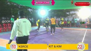 QUARTER FINAL | KIT & KIM VS KSRCE | ANNA UNIVERSITY INTER ZONAL KABADDI MATCH 2022