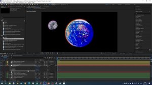 Планета и 3д текст 2.0 №3 Перенос спутника и поворот 2025-02-06 15-58-49