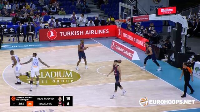 Real Madrid - Bitci Baskonia Vitoria-Gasteiz 89-74: Guerschon Yabusele (17 points, 3 assists) смотреть онлайн