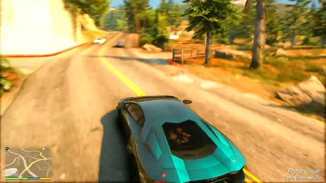 Test Lamborghini Aventador LP780-4 and sound in GTA V смотреть онлайн