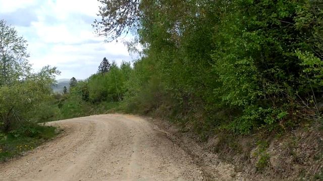 Східниця 2022: дорога з Цюхового долу до Східниці повз джерела N5 і N6, вид на Східницю