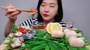 키조개 회 | 통관자,꼭지살,날개살 리얼사운드 먹방 Seafood | Raw Pen Shell ASMR MUKBANG EATING SOUNDS | NAJIN
