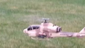 AH-1 Super Cobra Helicopter Align RC Scale Helicopter Test Flight