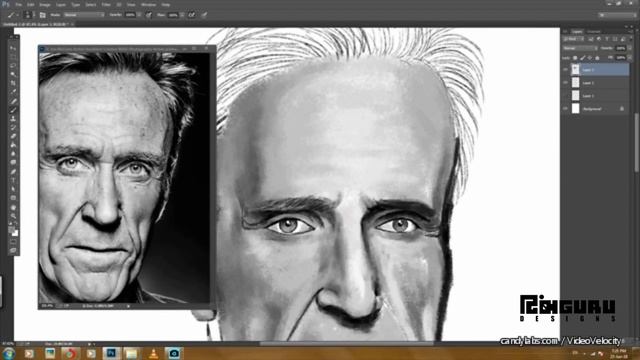 Time lapse Digital Portrait by Gurunath Pingale I Head Study I Timbguru_Designs
