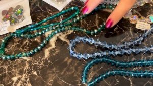 Стразы и бусы для вышивки картины Павлин 2. Купила новые материалы для рукоделия