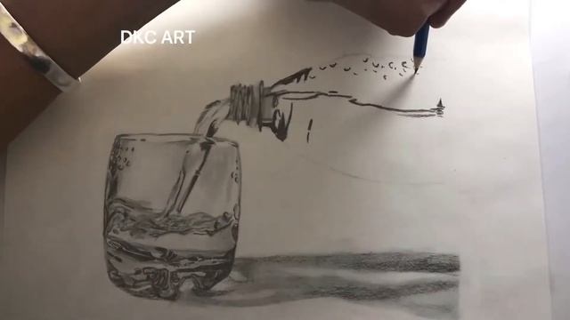 DRAWING A GLASS - TIMELAPSE | DKC ART смотреть онлайн