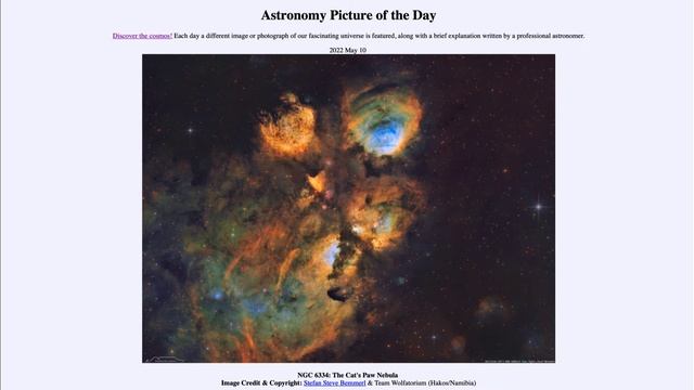 2022 May 10 - NGC 6334: The Cat's Paw Nebula смотреть онлайн