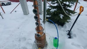 Пенное хлебное вино!! Перегон самогона под Новогодней ёлкой...