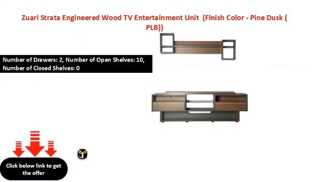 Zuari Strata Engineered Wood TV Entertainment Unit Finish Color Pine Dusk PLB смотреть онлайн