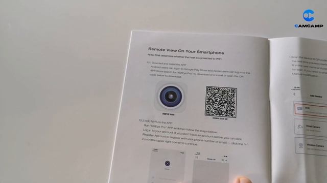 Camcamp security camera user manual, how to connect the app