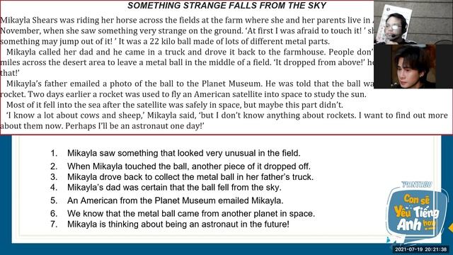 PK1597 July 19, 2021 - KET TEST 10 - 32 Questions смотреть онлайн