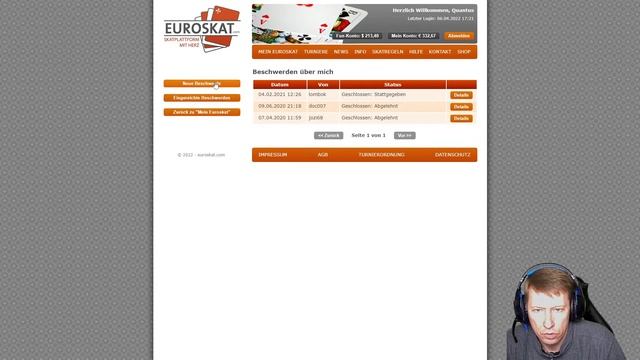 Live-Skat 18er Rangliste + Preisskat 20:15 Uhr смотреть онлайн