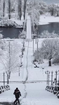 Зима пришла в начале февраля.
