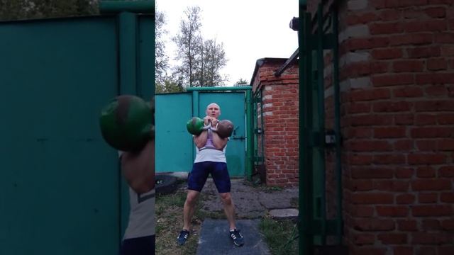 #гири #kettlebell Комплекс с гирями на всё тело/ Гиревое троеборье