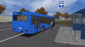 OMSI 2. Большая деревня 0.7 Маршрут 30 на Московском МАЗе 103.065 2006 года МСК