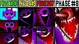Фаза 1 VS Фаза 2 VS Фаза 3 VS Фаза 4 VS Фаза 5 VS Фаза 6 VS Фаза 7-8 в Incredibox Sprunki!