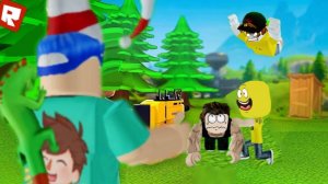 КИМПЛЕР, КВЕРДИ, МОНС И ЗЕНФИ ИГРАЮТ В MURDER ROYALE (ПАРОДИЯ НА ФОРТНАЙТ) В ROBLOX!