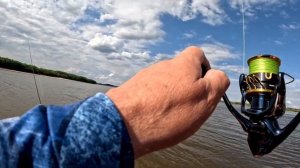 Первый выезд с электромотором Хайбо.