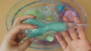 Слайм с арбизами и мини-игрушками! Делаем слайм! Увлекательное видео со слаймом ★ASMR★ #ASMR