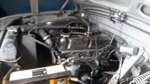 Работа двигателя ГАЗ-24 "на подсосе"