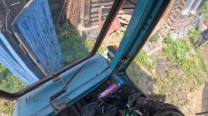 Тянем железо на МТЗ-80Л. Отвёз на объект телегу 2ПТС-4. МТЗ/Белорус/СССР