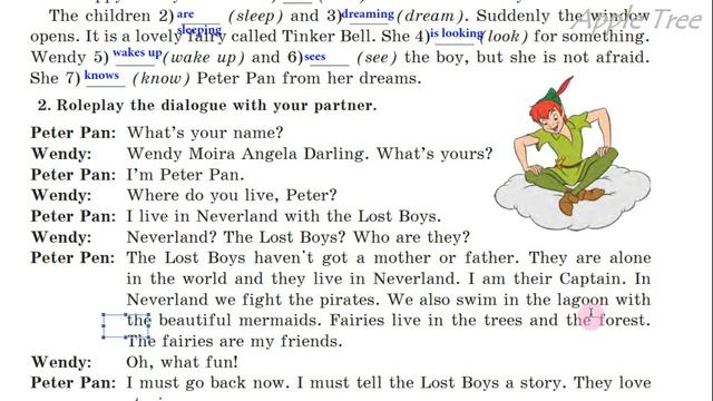 Нерсисян 5 НУШ Unit 2 Family & Friends. Literature. Peter Pan p. 91 Student's Book смотреть онлайн