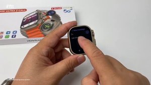 Unboxing Vwar HW ULTRA 2 CALL - 5G, Android, e todos os apps do Apple Watch Ultra Original.