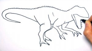 Anaconda Giant Snake Drawing and Coloring Pages for Kids - I-Rex Dinosaur Coloring Page
