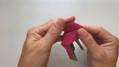 How to make a Cool Origami FLAMINGO (DIY)
