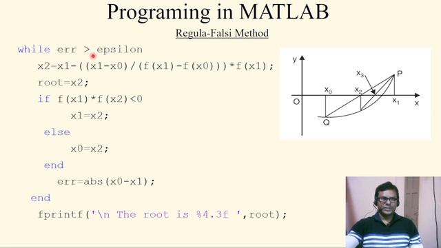 MATLAB programming for Regula-Falsi method || MATLAB for Numerical methods || Practical | Lecture 2