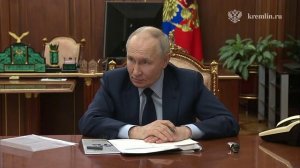 Владимир Путин встретился в Кремле с врио губернатора Курской области Александром Хинштейном