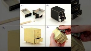 Комод для кукол из спичечных коробков