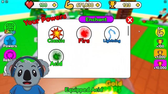 KOALA KNOCKOUTS EVERYONE IN ROBLOX KNOCKOUT SIMULATOR смотреть онлайн