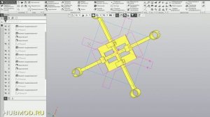 Работа с инструментами эскиза - квадрат и окружность Компас 3д
