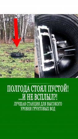 Стоял пустой полгода....и не всплыл!??? Лучший септик для высокого уровня грунтовых вод!