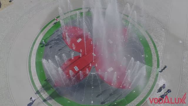 Пешеходный цветомузыкальный фонтан г. Рязань Дневной Режим 2019