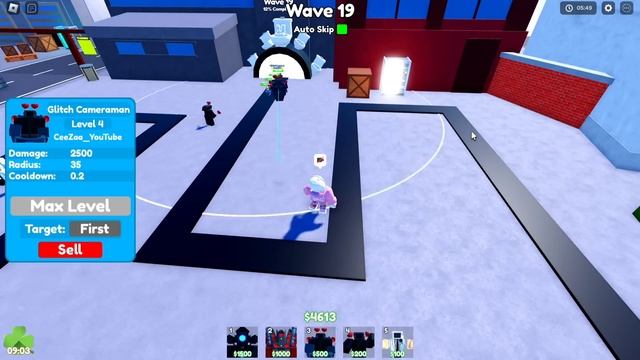 รีวิว สุดยอดนินจา Glitch Cameraman EPISODE 65 UPDATE !! | Roblox Toilet Tower Defense