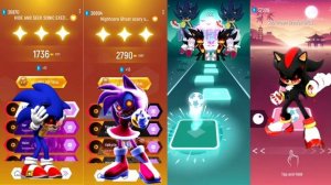 Sonic Exe vs Amy Exe vs Dark Sonic Exe vs Shadow Exe - Tiles Hop Edm Rush