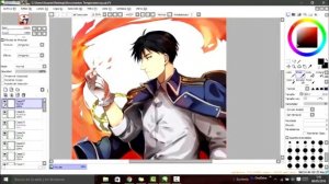 Roy Mustang /(ロイ・マスタング)- Fullmetal Alchemist /(鋼の錬金術師) - Speedpaint - Paint Tool SAI - Eryen