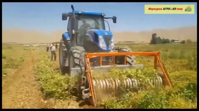 Хедер подбирач за бобови култури представен от Меркурий Агро и Ко.