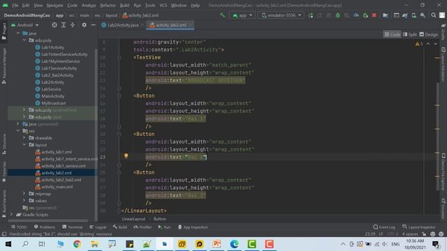 MOB201 Android NC Broadcast Receiver Lab2 Bai2 смотреть онлайн
