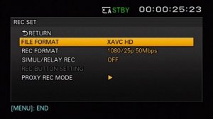 Sony PXW-Z90 Menu walkthrough v1.00