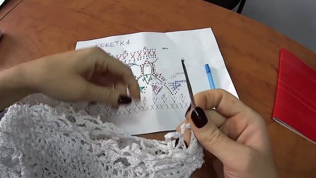 Платье Оливия крючком. Часть 12 Кокетка
