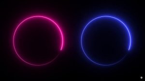 Neon circle animation HD | Neon lights back screen