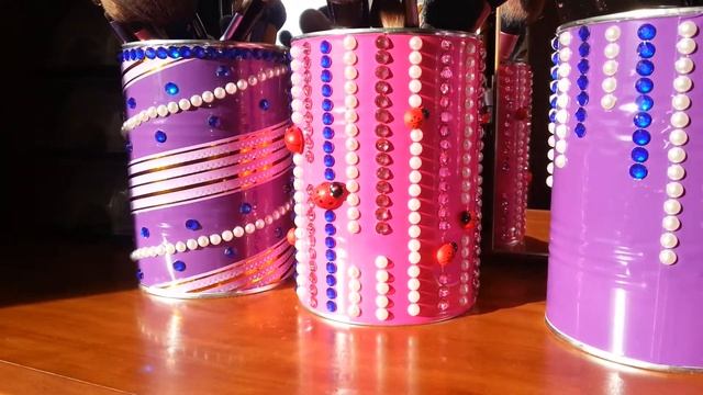 Мои handmade вазочки для кистей. смотреть онлайн