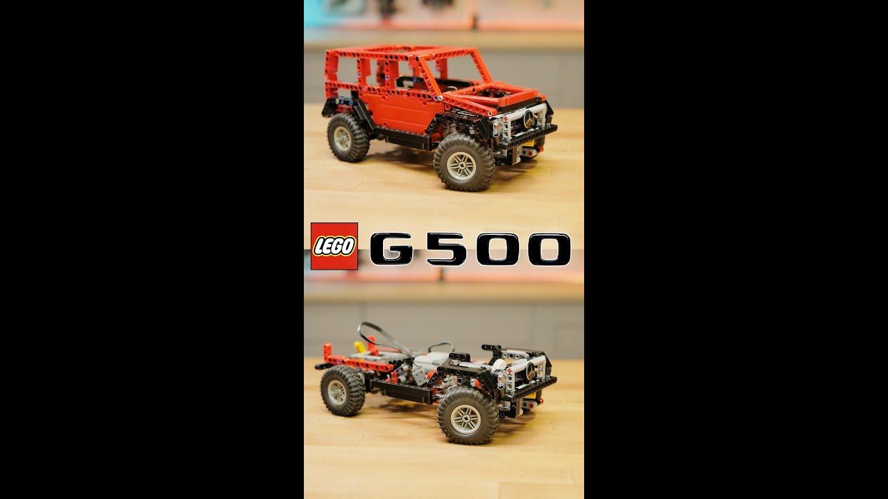 Simple LEGO Technic Mercedes Geladewagen 4x4 with diff lockers