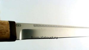 Нож Бурятский большой. Рукоять карельская береза. Сталь 95Х18. Златоустовские ножи - АиР. Обзор нож